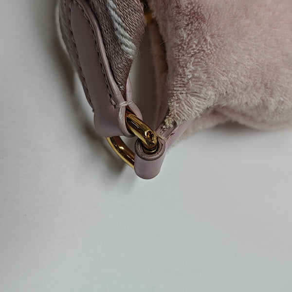 Fabric Top Handle Bag Mini Pink