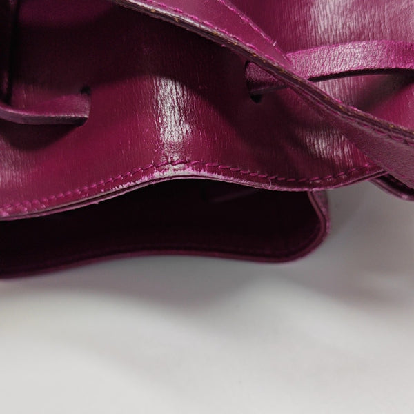 Calfskin Bucket Bag Red