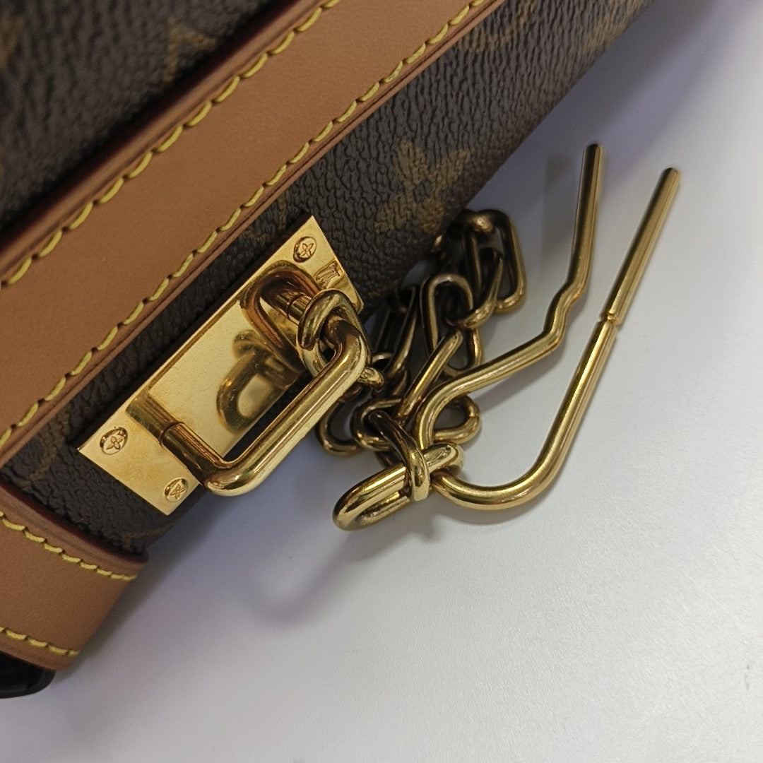 MILK BOX Monogram Coated Canvas Brown