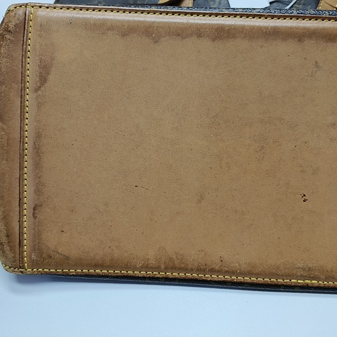 PIANO Monogram Coated Canvas Brown
