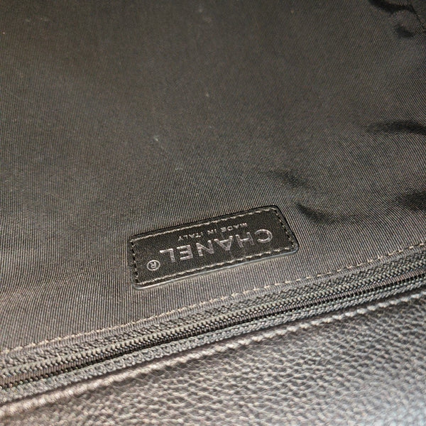 Quilted Grained Calfskin Black