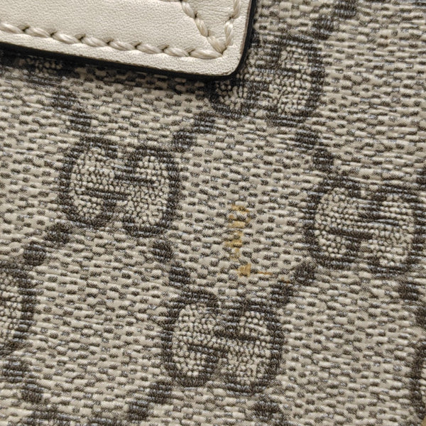 Padlock Small Monogram Coated Canvas Beige