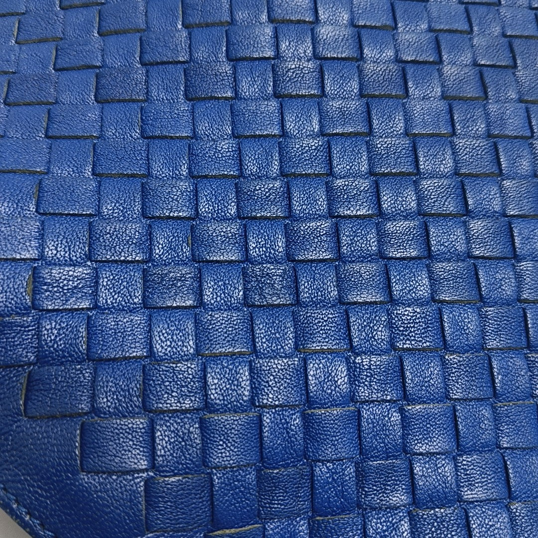 Bolso Tote de Piel de Cordero Azul