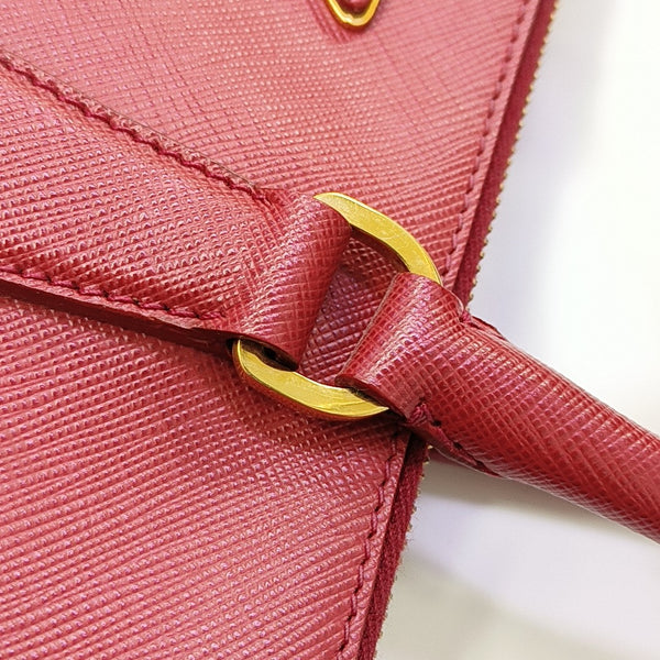 Galleria Large Saffiano Calfskin Red