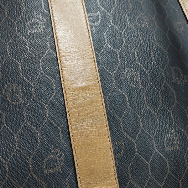Oblique Coated Canvas Black