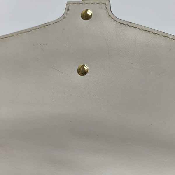 Sylvie Small Calfskin White