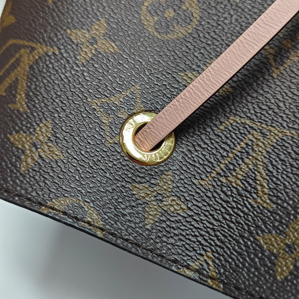 NÉONOÉ MM Monogram Coated Canvas Brown