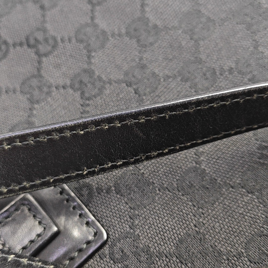 Monogram Canvas Tote Bag Black