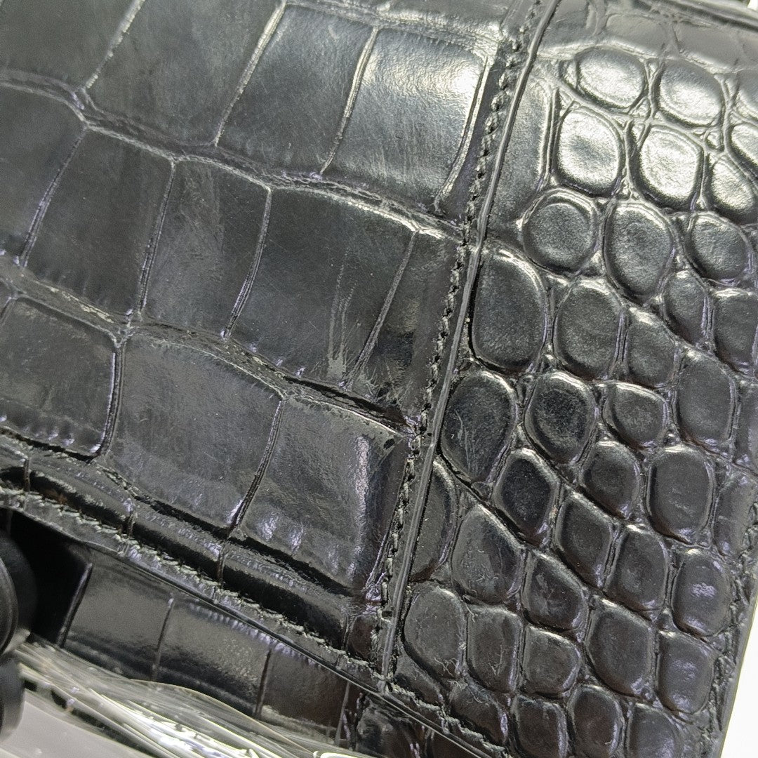 Hourglass S Calfskin Black
