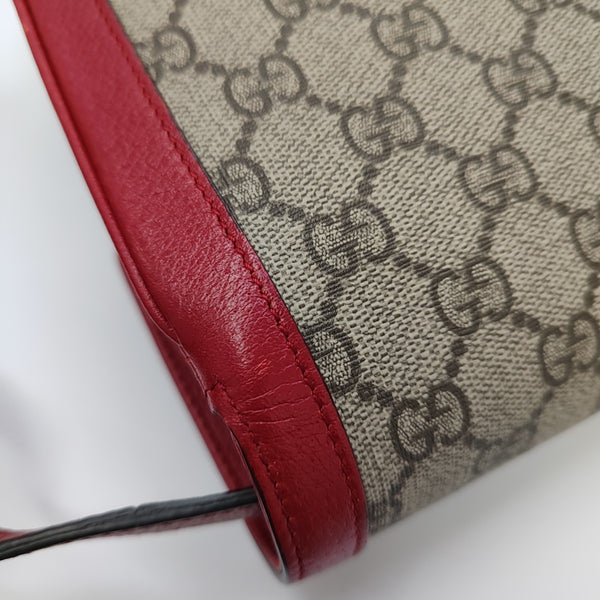Queen Margaret Medium Monogram Coated Canvas Beige