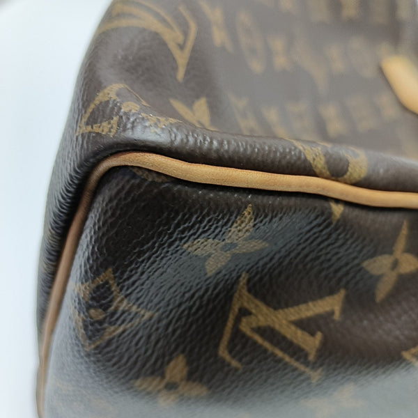 SPEEDY 25 Monogram Coated Canvas Brown