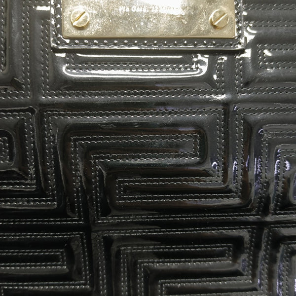 Patent Leather Shoulder Bag Black