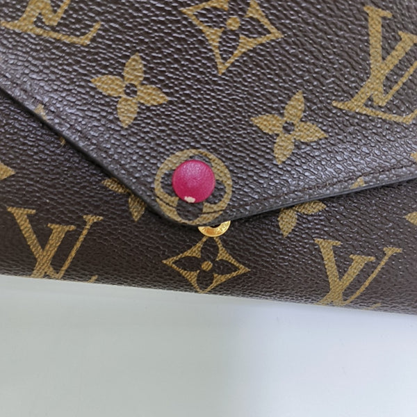 JOSÉPHINE Monogram Coated Canvas Brown Wallet
