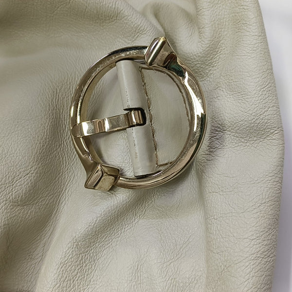 Calfskin Top Handle Bag White