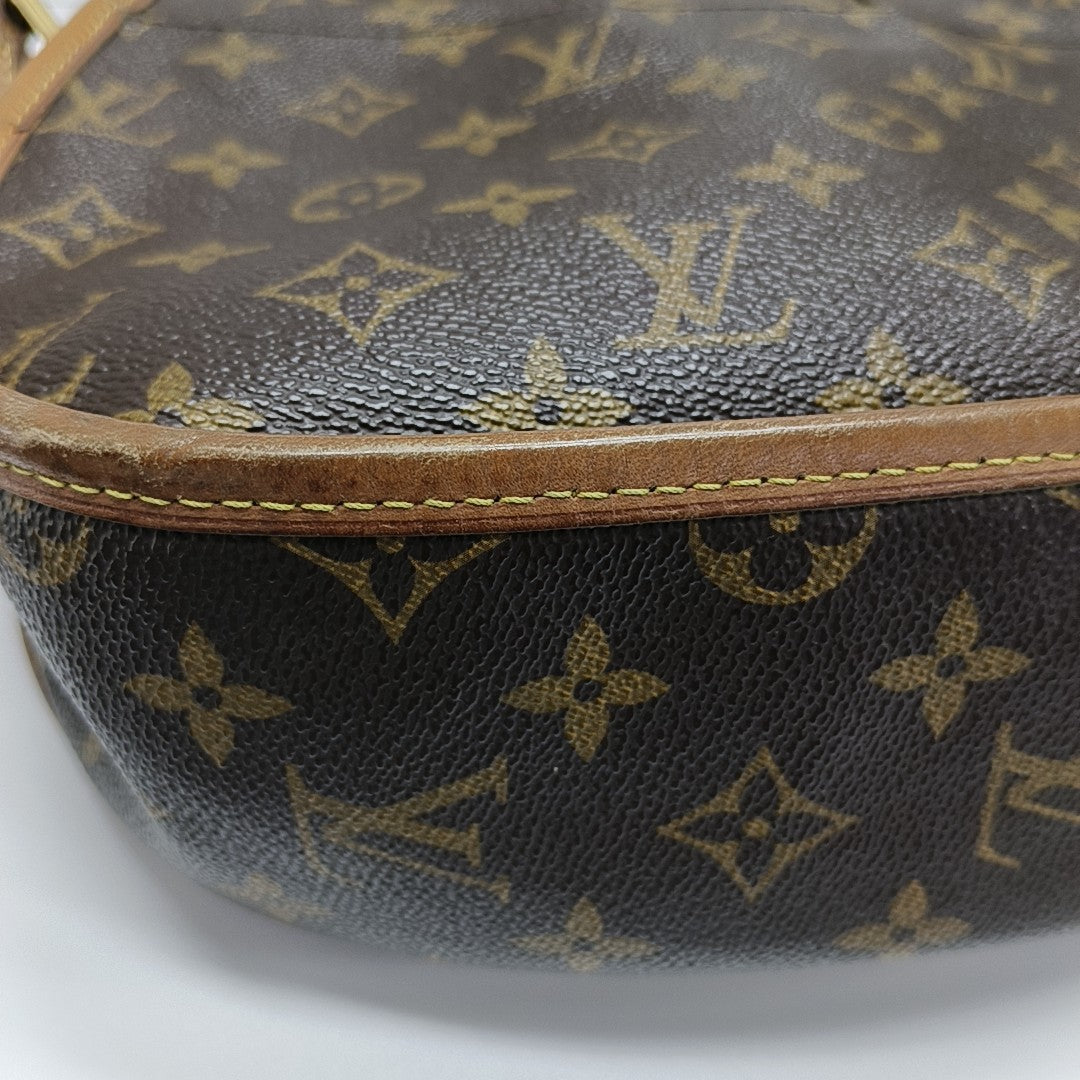 MENILMONTANT PM Monogram Coated Canvas Brown