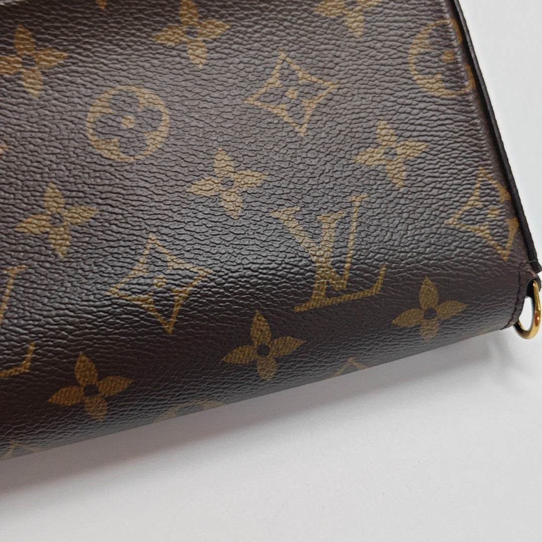 FÉLICIE Monogram Coated Canvas Brown