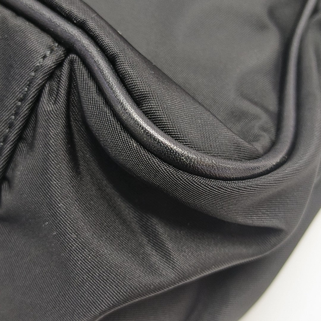 Nylon Top Handle Bag Black