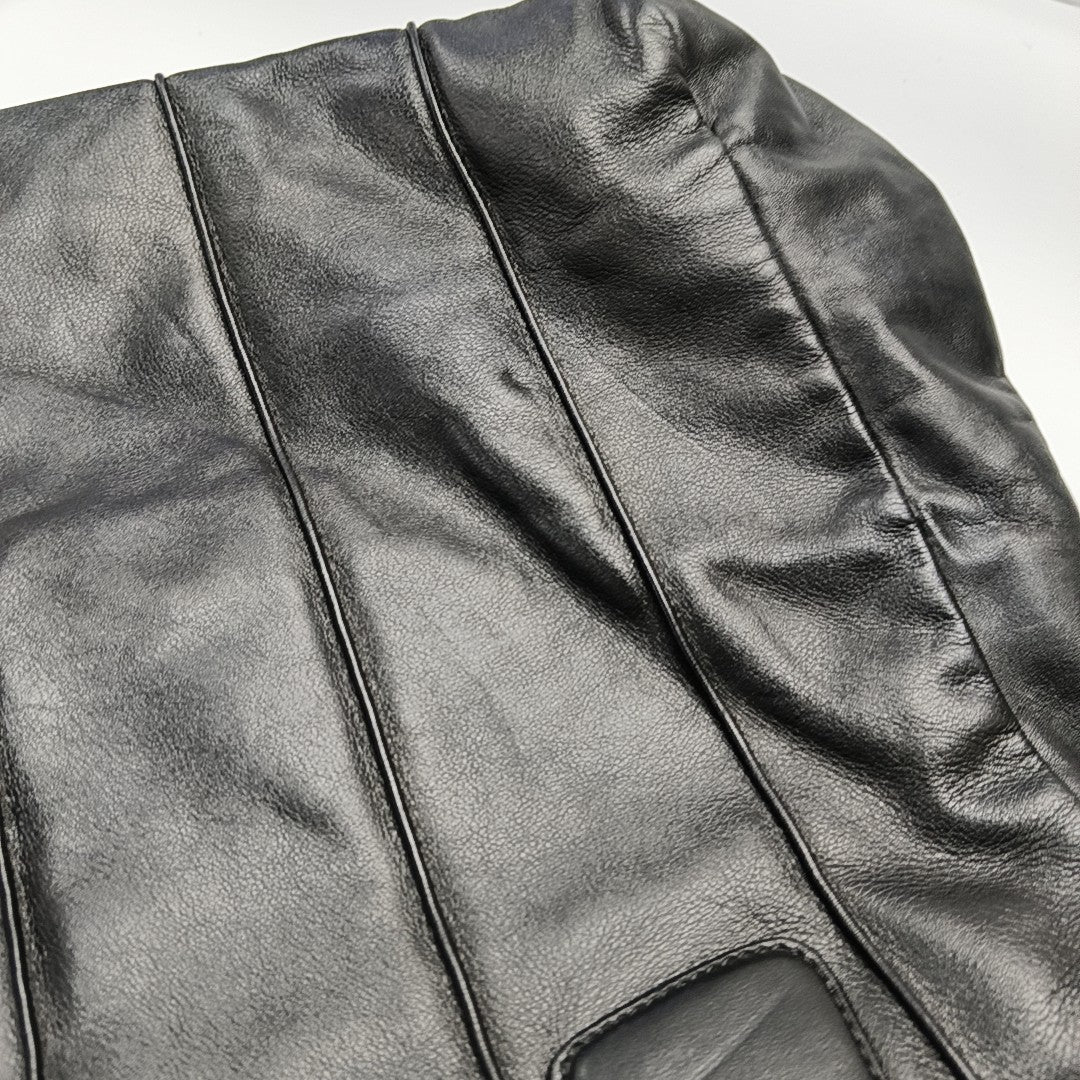 Lambskin Tote Bag Black