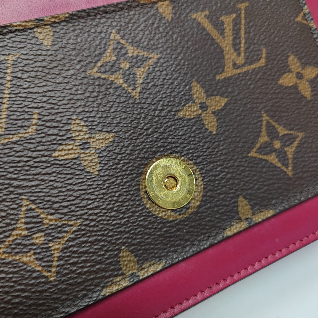 FLORE Monogram Coated Canvas Brown