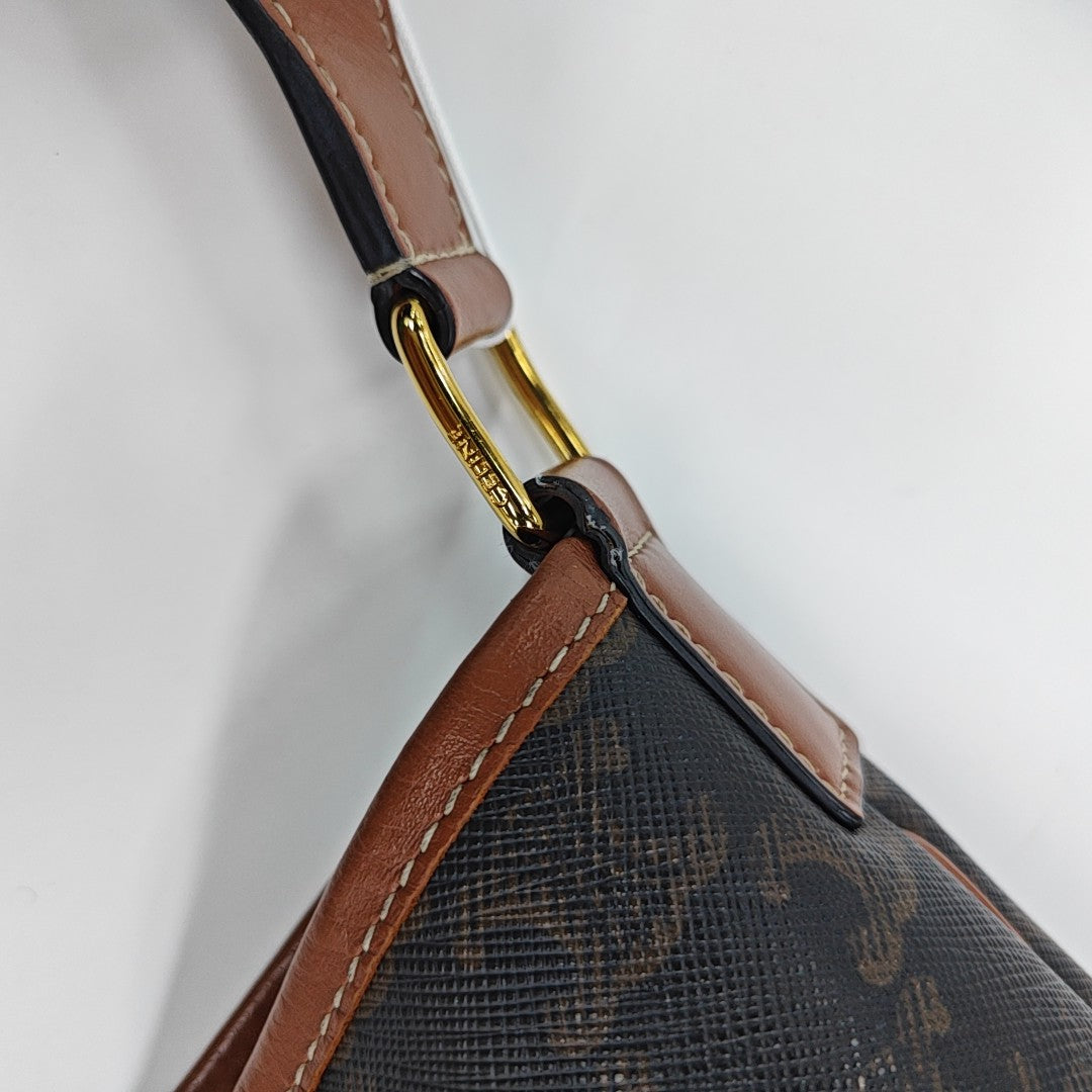 TRIOMPHE CANVAS Small Coated Canvas Brown