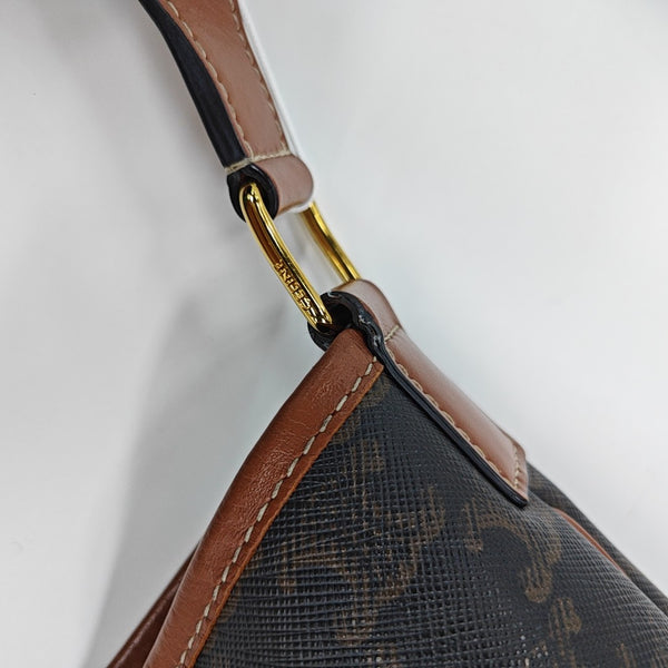 TRIOMPHE CANVAS Small Coated Canvas Brown