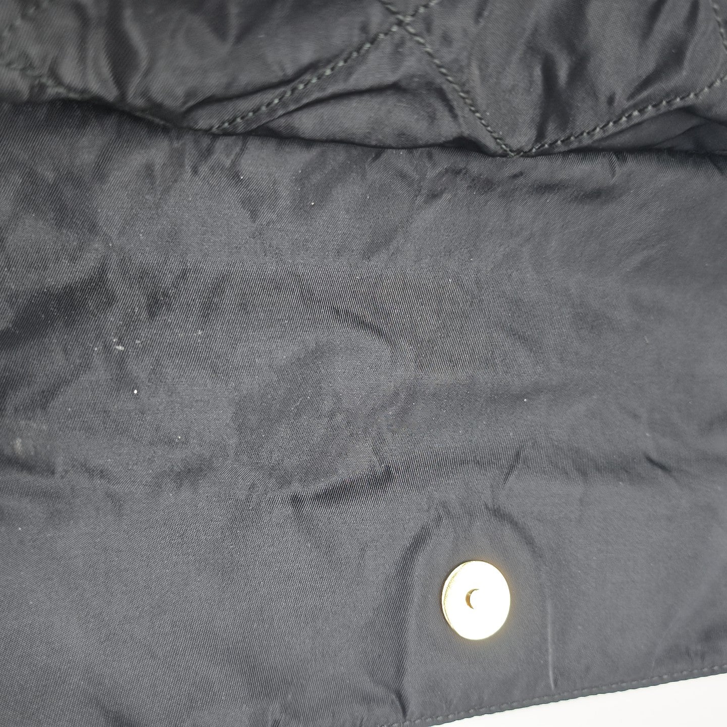 Nylon Quilted Nylon Black