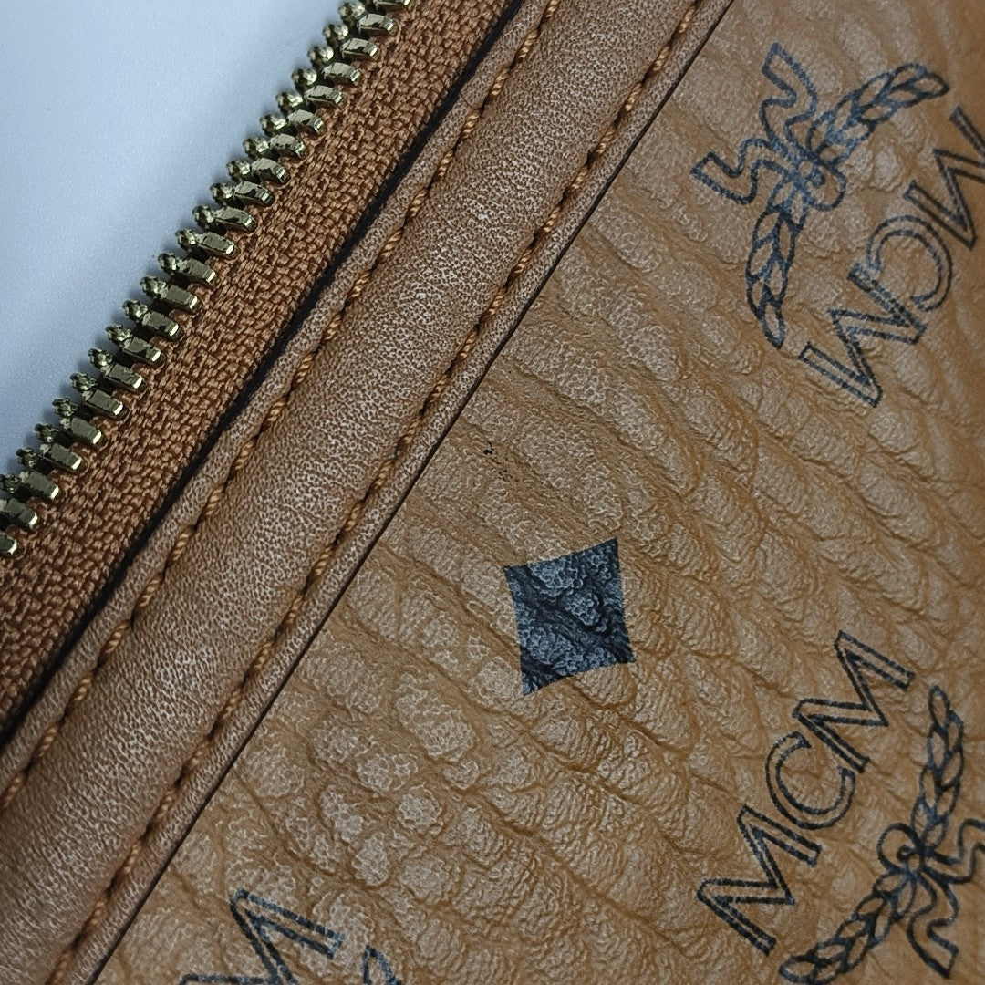 LIZ Monogram Coated Canvas Brown