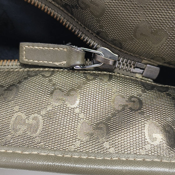 GG Imprime Monogram Coated Canvas Green
