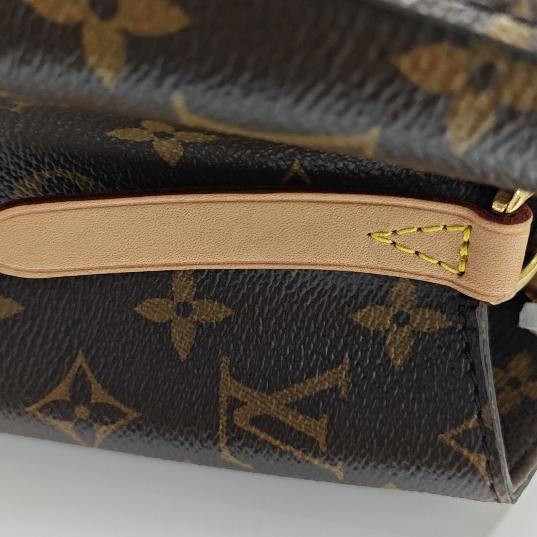 MONTAIGNE Monogram Coated Canvas Brown