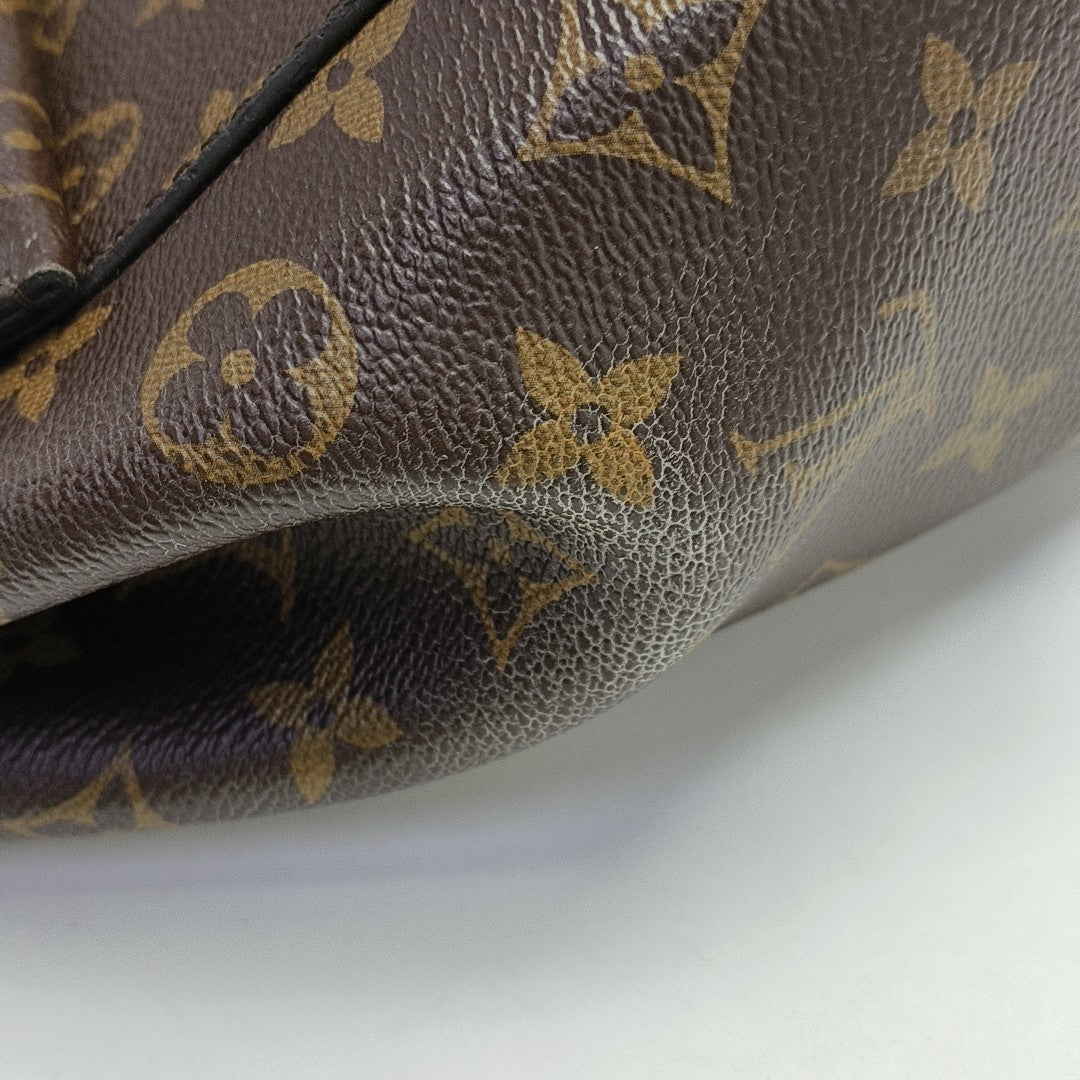 CLUNY MM Monogram Coated Canvas Brown