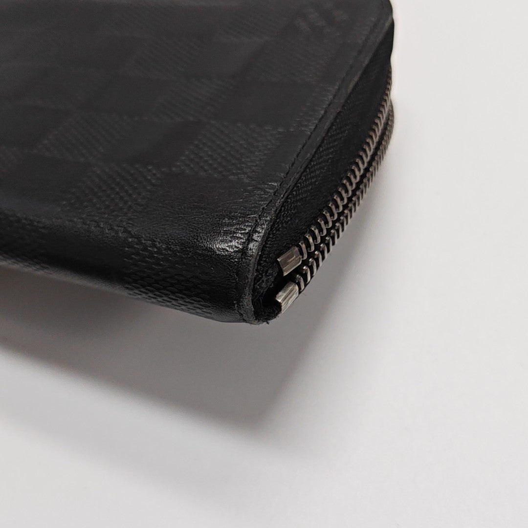 ZIPPY Damier Graphite Calfskin Black Wallet