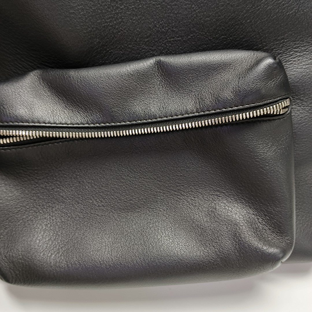 Calfskin Backpack Large Black