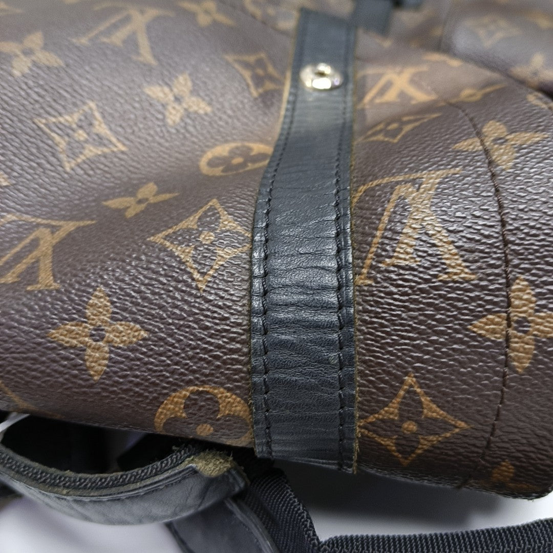 CHRISTOPHER MM Monogram Coated Canvas Brown