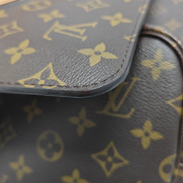NEVERFULL MM Monogram Coated Canvas Brown