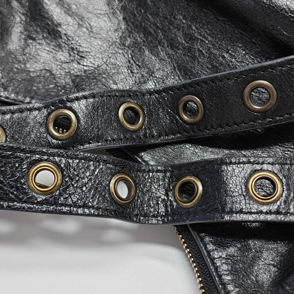 Calfskin Shoulder Bag Black