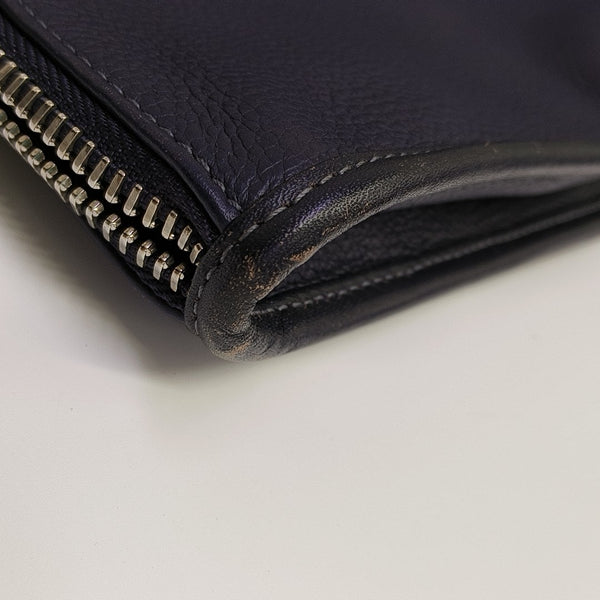 Calfskin Top Handle Bag Blue