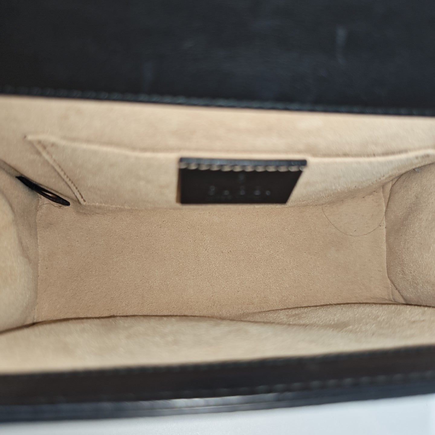 Padlock Small Monogram Coated Canvas Beige