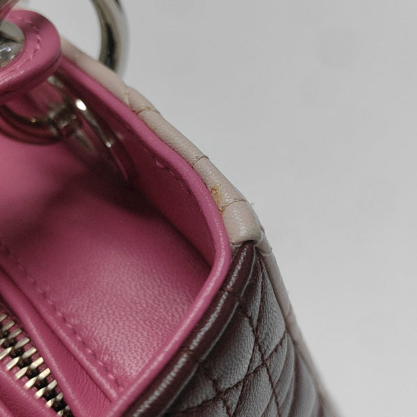 Lady Dior Medium Cannage Lambskin Pink