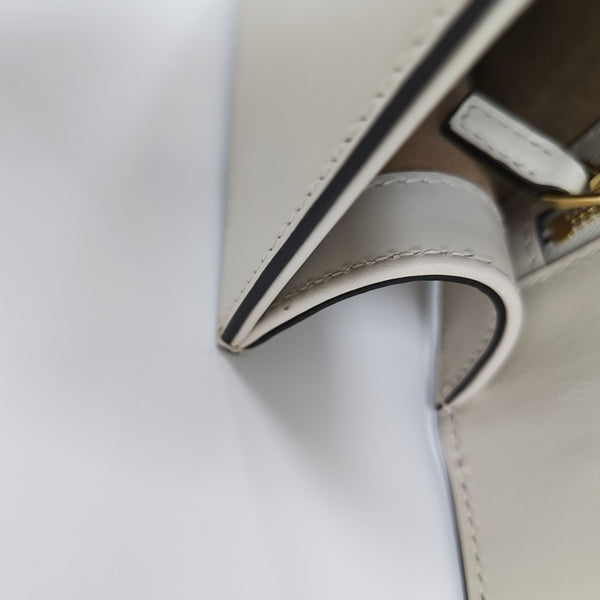 Sylvie Small Calfskin White