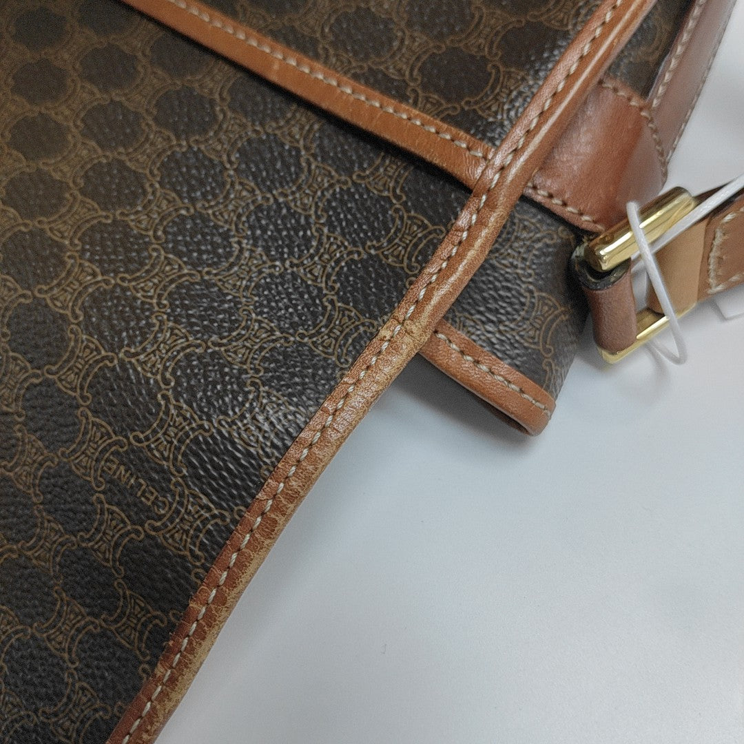 MACADAM CLUTCHES Coated Canvas Brown