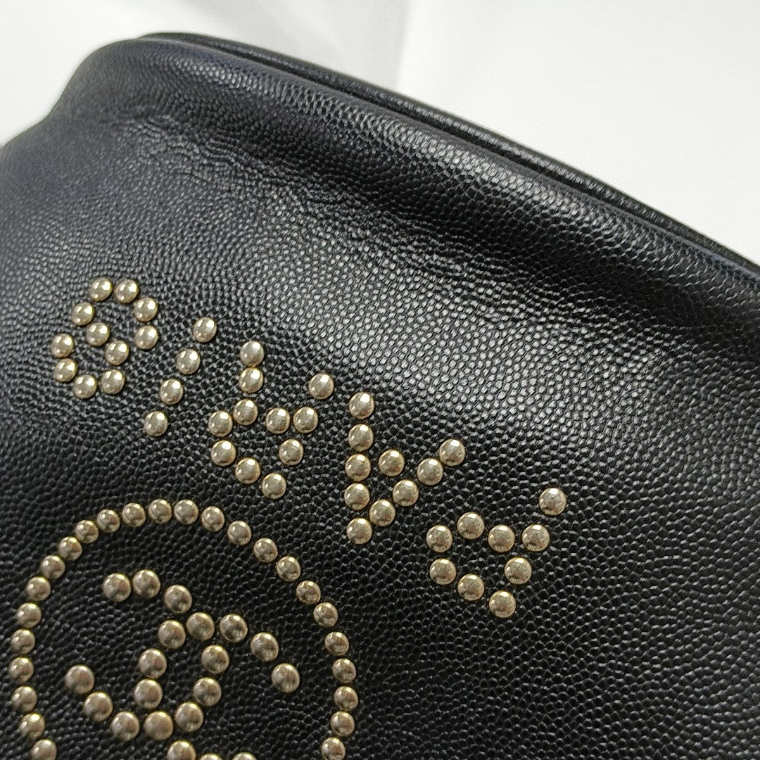 DEAUVILLE Small Grained Calfskin Black