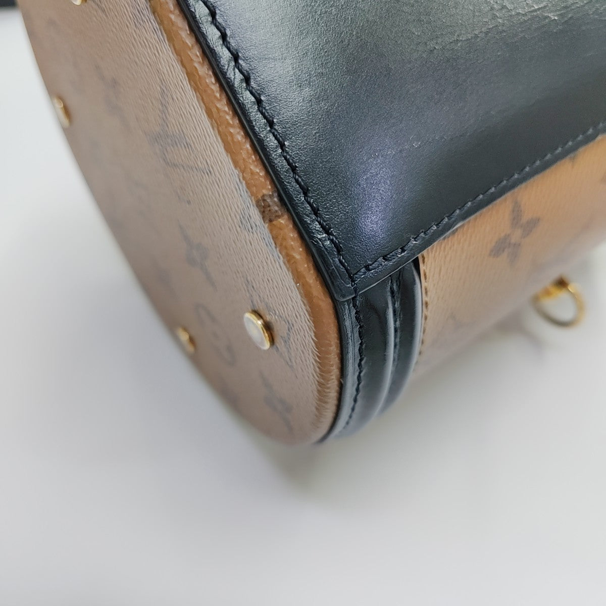 CANNES PM Monogram Coated Canvas Brown