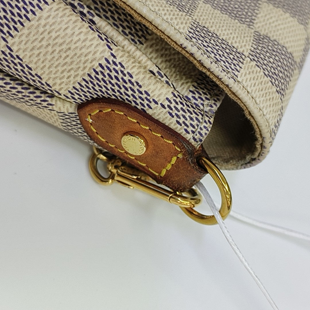 FAVORITE PM Damier Azur Coated Canvas White