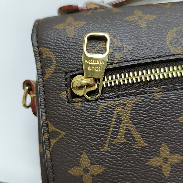MÉTIS MM Monogram Coated Canvas Brown
