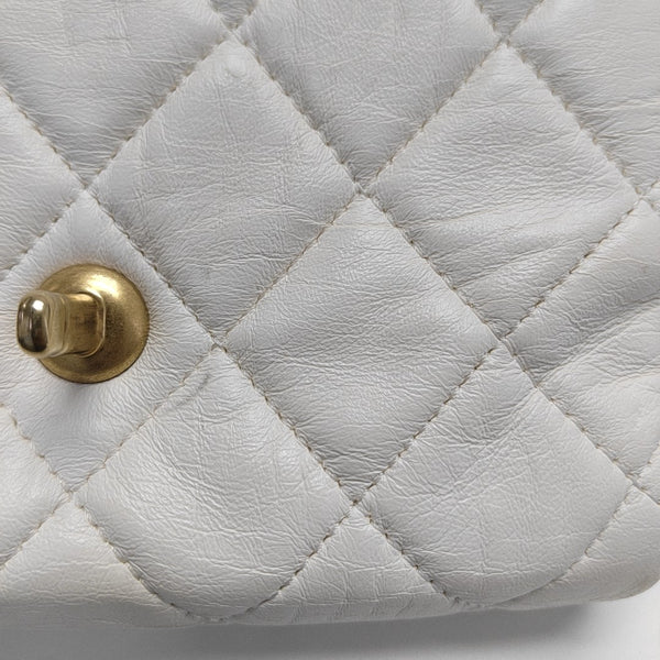 CLASSIC FLAP Mini Quilted Lambskin White