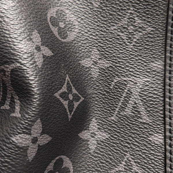 KEEPALL 35 Monogram Coated Canvas Black