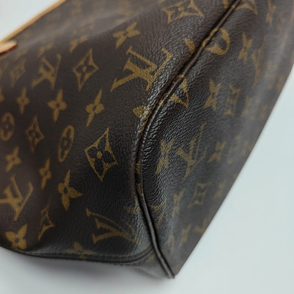 NEVERFULL MM Monogram Coated Canvas Brown