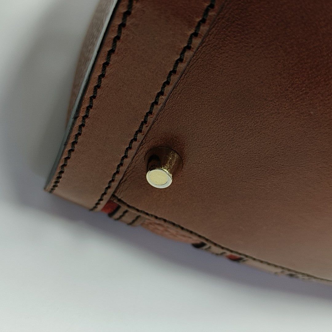 Alchester Quilted Calfskin Brown