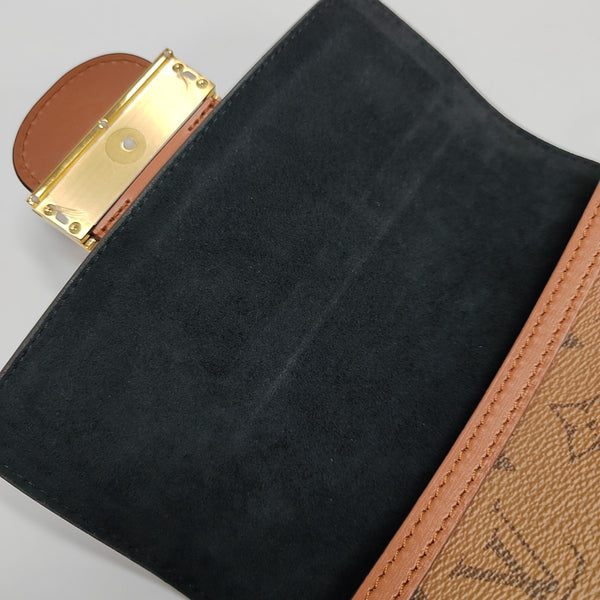 DAUPHINE Mini Monogram Coated Canvas Brown