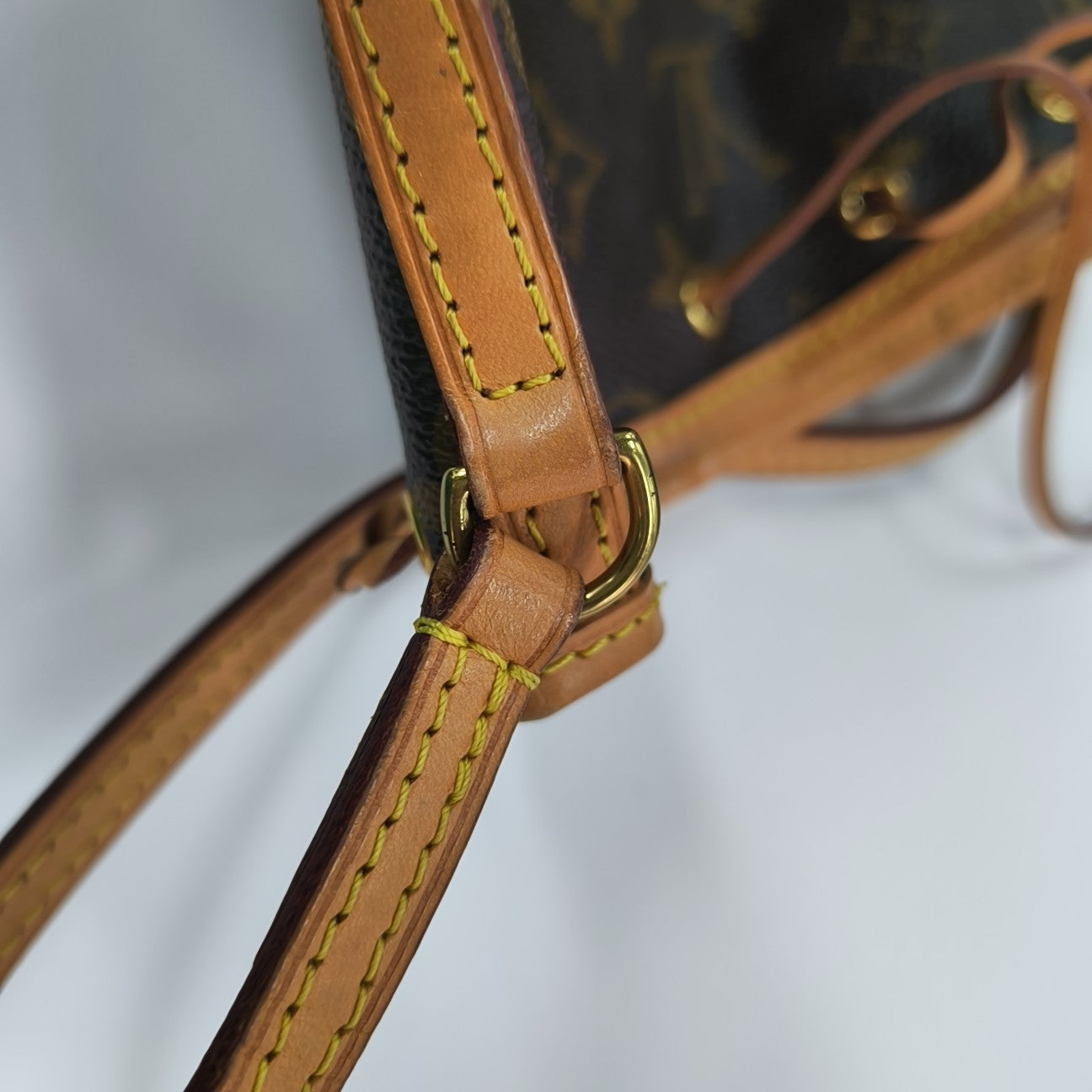 NÉONOÉ Nano Monogram Coated Canvas Brown